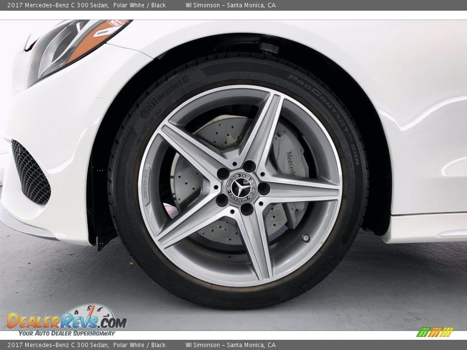 2017 Mercedes-Benz C 300 Sedan Polar White / Black Photo #8
