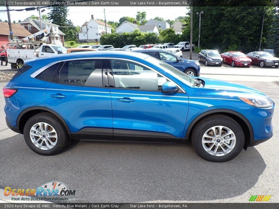 2020 Ford Escape SE 4WD Velocity Blue Metallic / Dark Earth Gray Photo #7