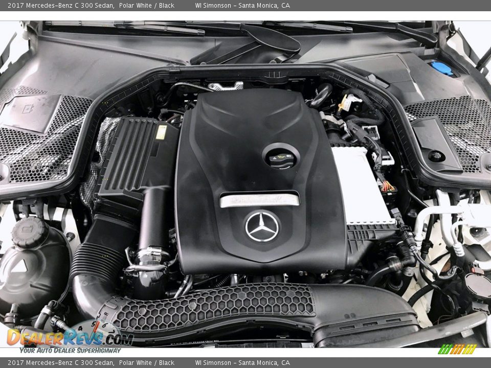 2017 Mercedes-Benz C 300 Sedan Polar White / Black Photo #9