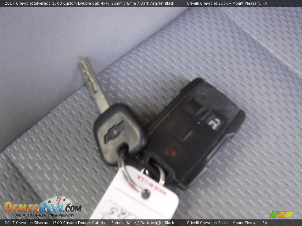 2017 Chevrolet Silverado 1500 Custom Double Cab 4x4 Summit White / Dark Ash/Jet Black Photo #29