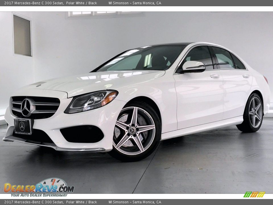 2017 Mercedes-Benz C 300 Sedan Polar White / Black Photo #12
