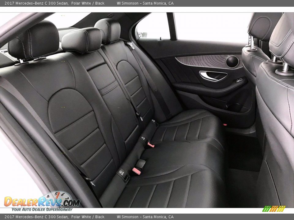 2017 Mercedes-Benz C 300 Sedan Polar White / Black Photo #13