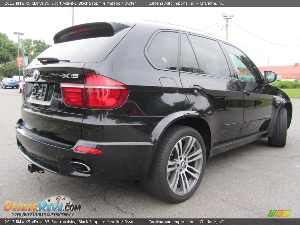2013 BMW X5 xDrive 35i Sport Activity Black Sapphire Metallic / Oyster Photo #10