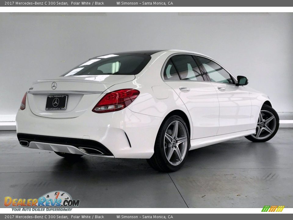 2017 Mercedes-Benz C 300 Sedan Polar White / Black Photo #16