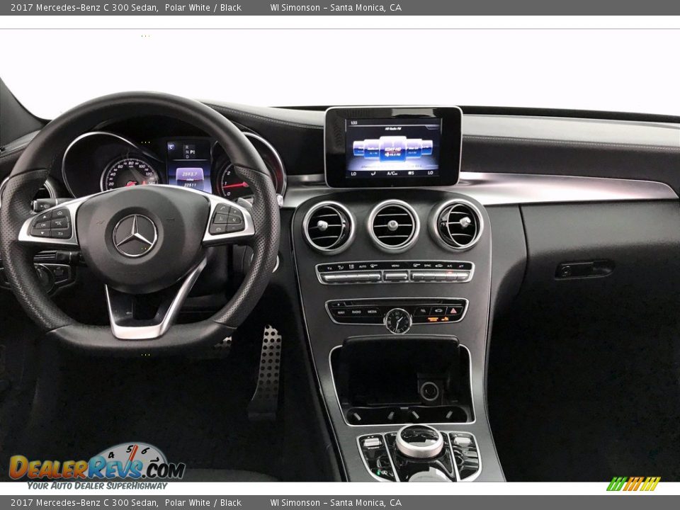 2017 Mercedes-Benz C 300 Sedan Polar White / Black Photo #17