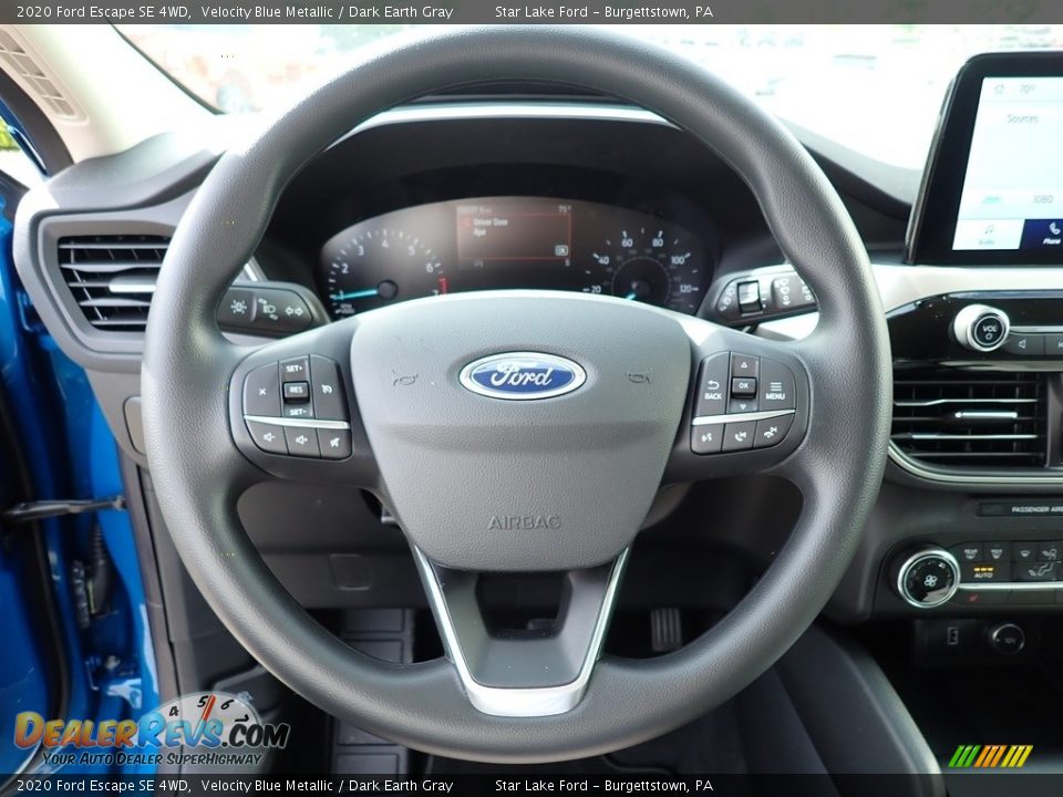 2020 Ford Escape SE 4WD Velocity Blue Metallic / Dark Earth Gray Photo #16