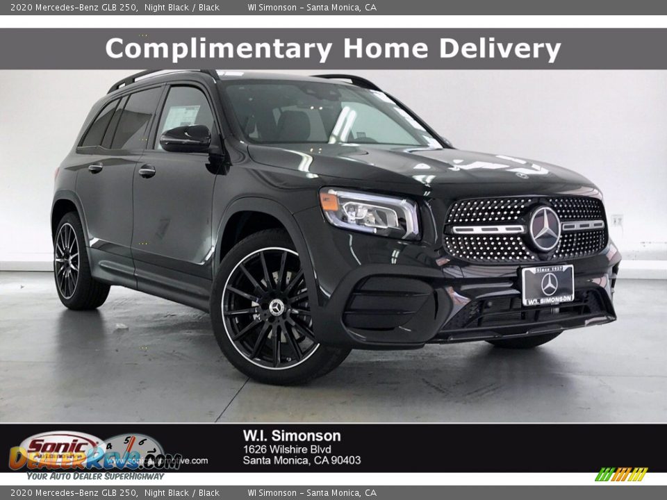 2020 Mercedes-Benz GLB 250 Night Black / Black Photo #1