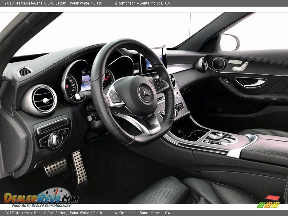 2017 Mercedes-Benz C 300 Sedan Polar White / Black Photo #22