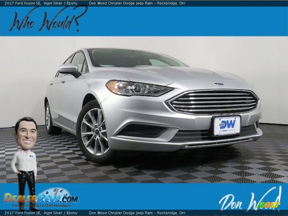 2017 Ford Fusion SE Ingot Silver / Ebony Photo #1
