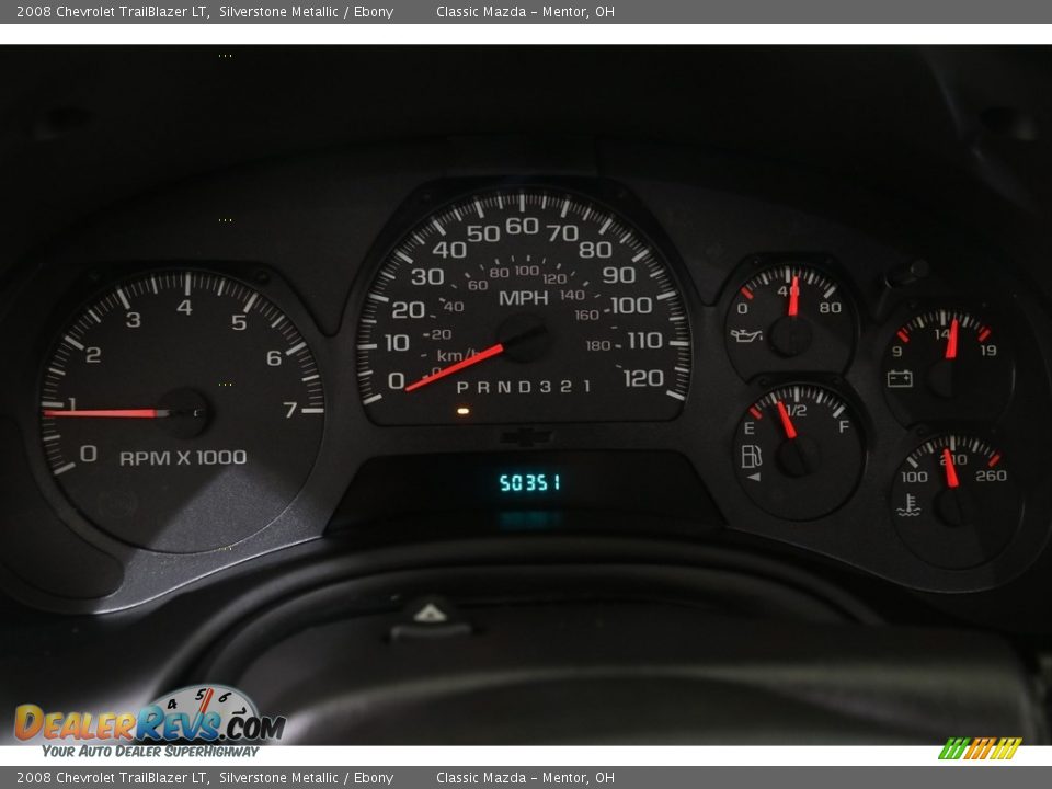 2008 Chevrolet TrailBlazer LT Silverstone Metallic / Ebony Photo #8