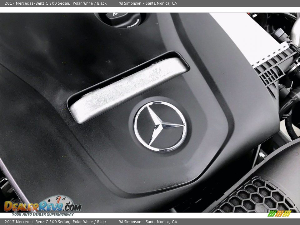 2017 Mercedes-Benz C 300 Sedan Polar White / Black Photo #31