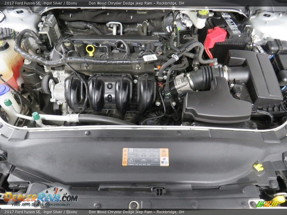 2017 Ford Fusion SE Ingot Silver / Ebony Photo #7