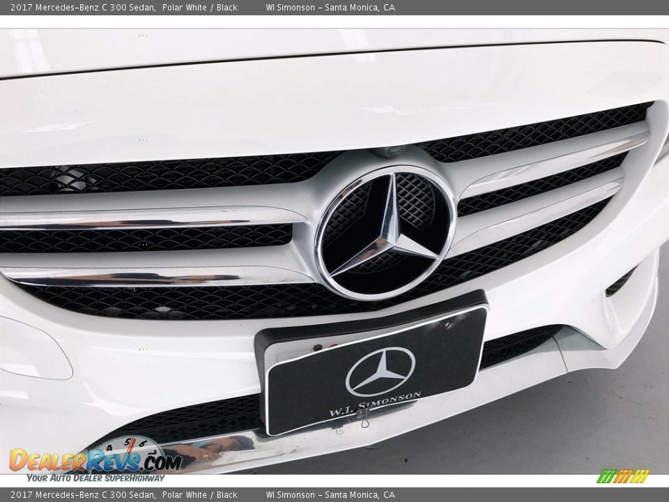 2017 Mercedes-Benz C 300 Sedan Polar White / Black Photo #33