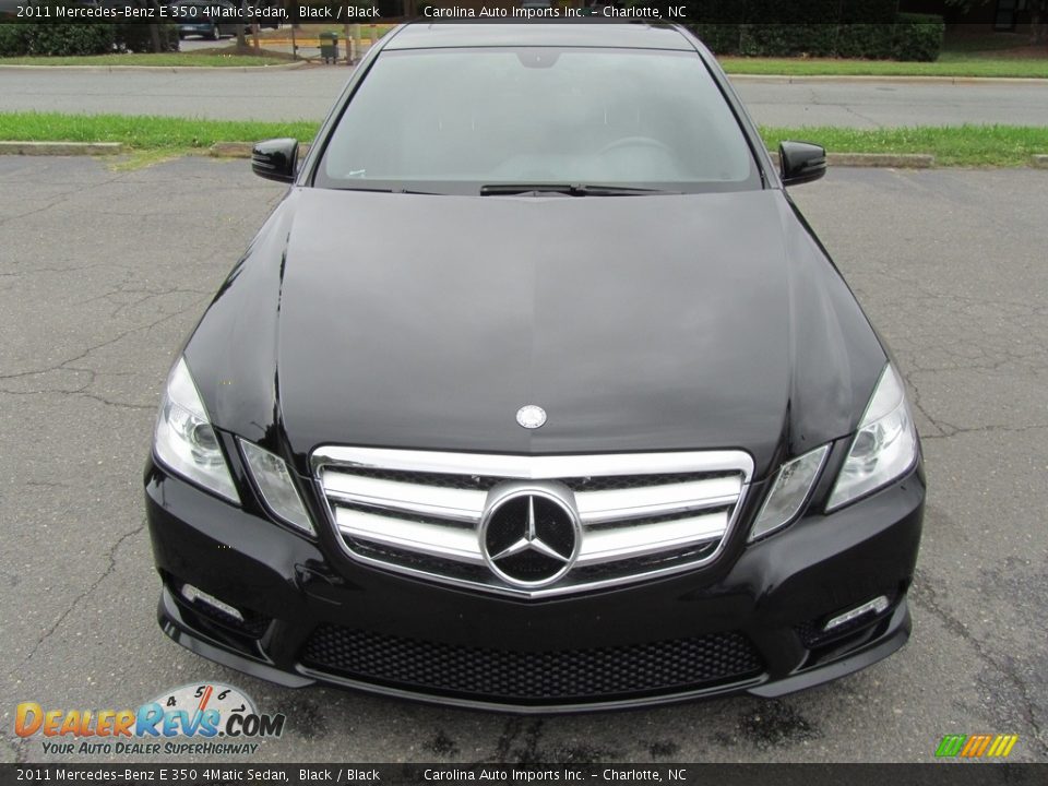 2011 Mercedes-Benz E 350 4Matic Sedan Black / Black Photo #5