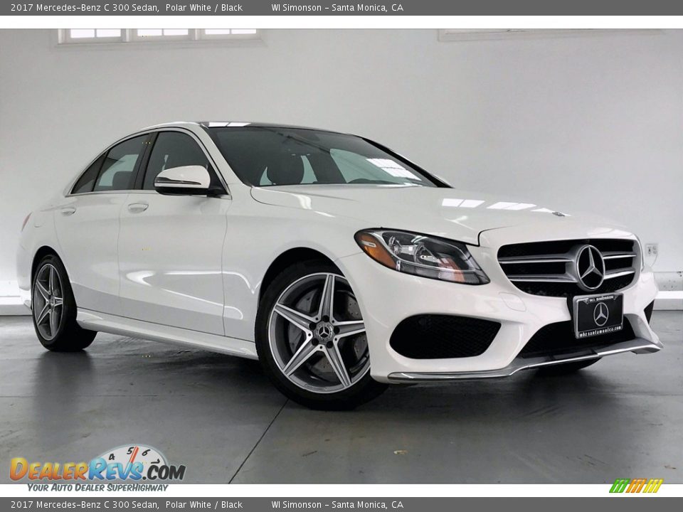 2017 Mercedes-Benz C 300 Sedan Polar White / Black Photo #34