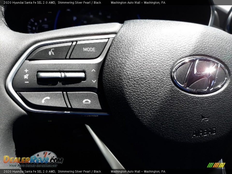 2020 Hyundai Santa Fe SEL 2.0 AWD Shimmering Silver Pearl / Black Photo #6