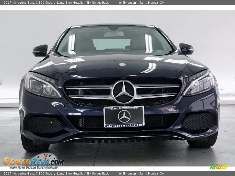 2017 Mercedes-Benz C 300 Sedan Lunar Blue Metallic / Silk Beige/Black Photo #2