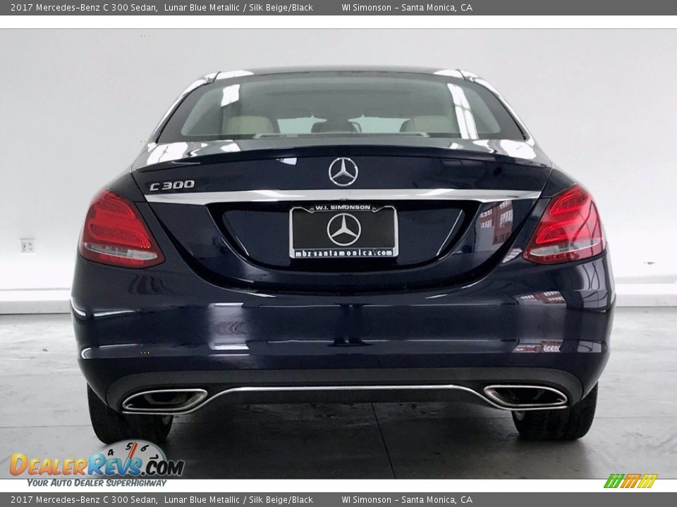 2017 Mercedes-Benz C 300 Sedan Lunar Blue Metallic / Silk Beige/Black Photo #3