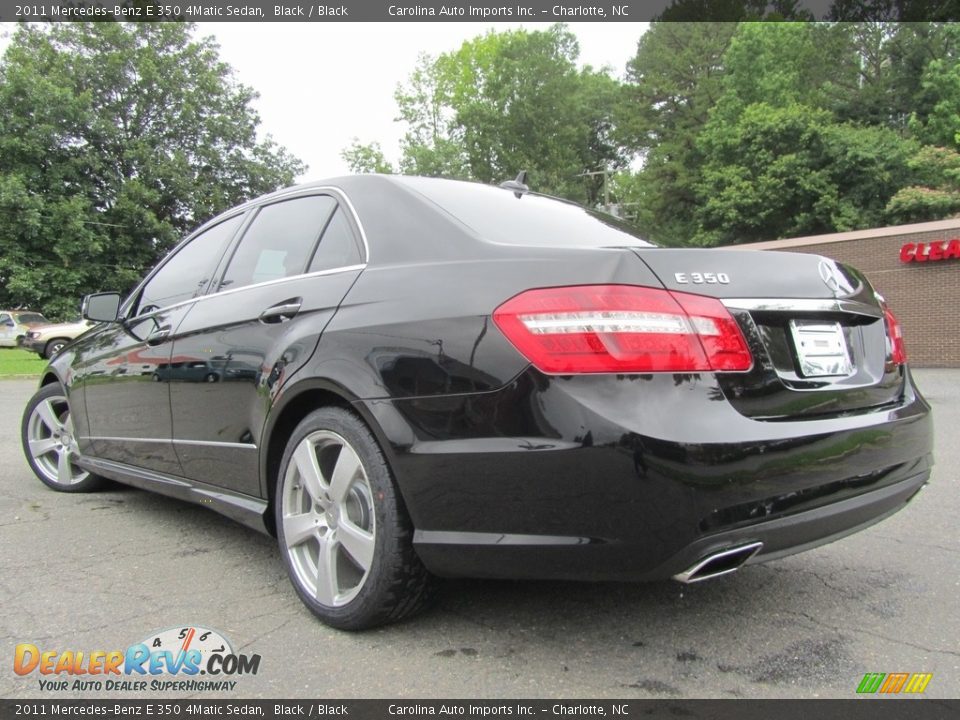 2011 Mercedes-Benz E 350 4Matic Sedan Black / Black Photo #8