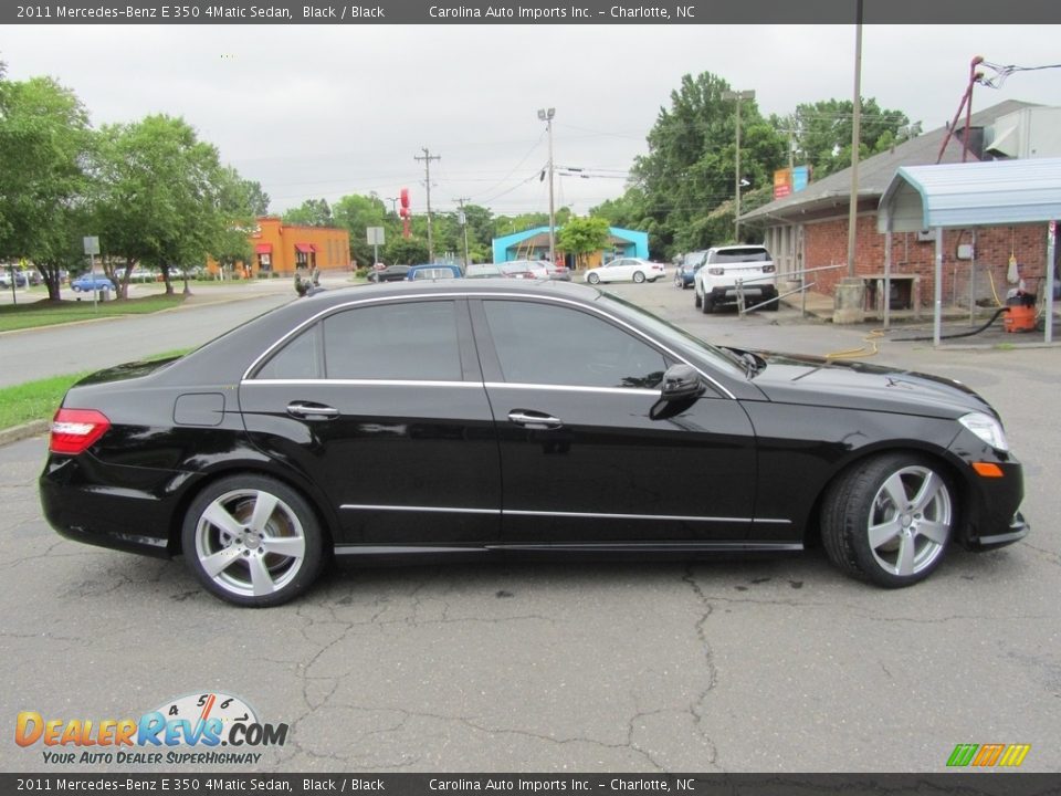 2011 Mercedes-Benz E 350 4Matic Sedan Black / Black Photo #11