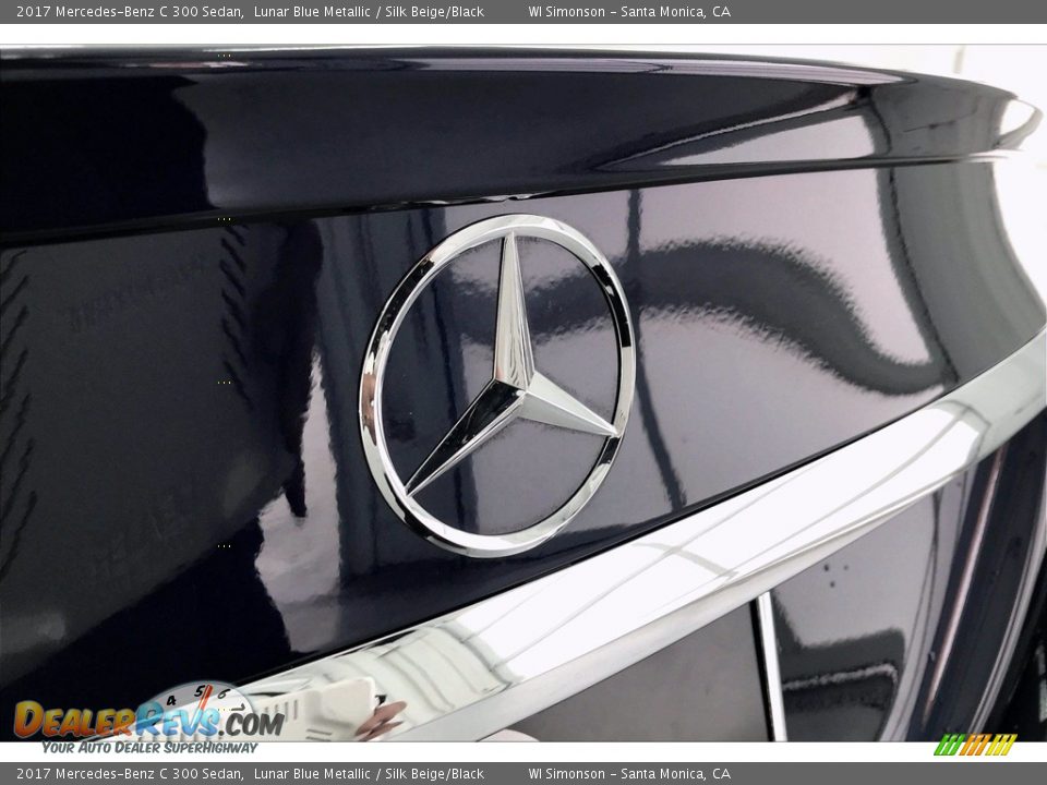 2017 Mercedes-Benz C 300 Sedan Lunar Blue Metallic / Silk Beige/Black Photo #7