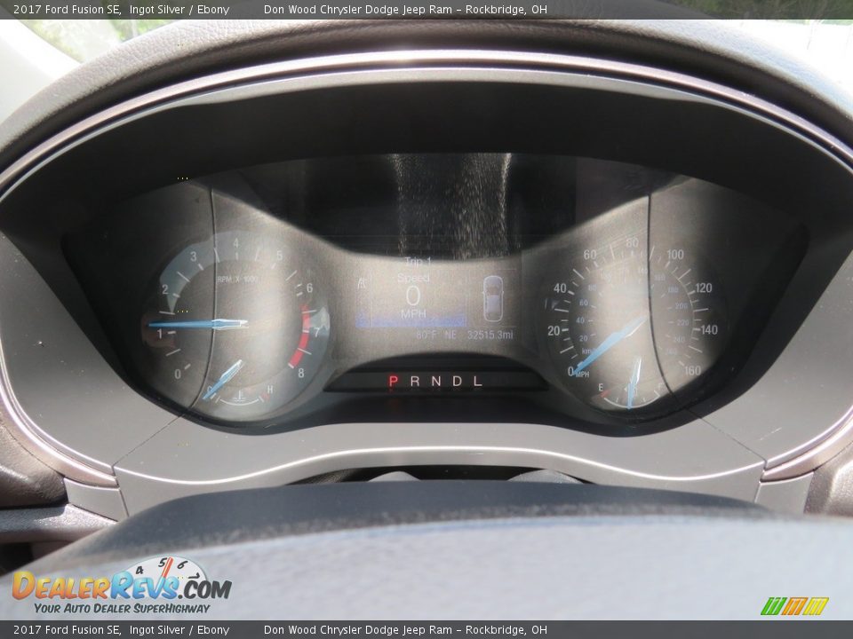 2017 Ford Fusion SE Ingot Silver / Ebony Photo #20