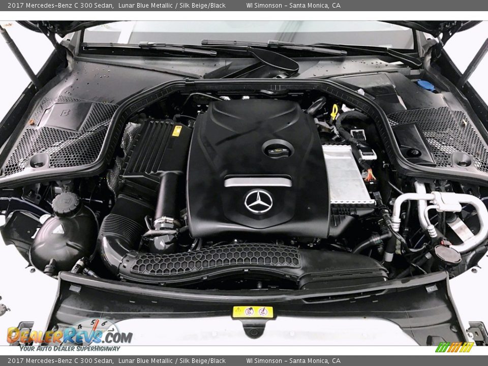 2017 Mercedes-Benz C 300 Sedan Lunar Blue Metallic / Silk Beige/Black Photo #9