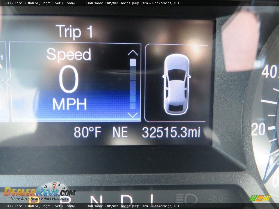 2017 Ford Fusion SE Ingot Silver / Ebony Photo #21