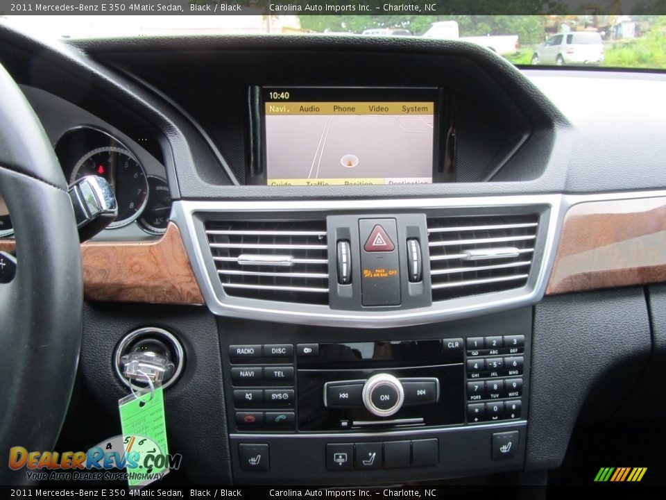 2011 Mercedes-Benz E 350 4Matic Sedan Black / Black Photo #16