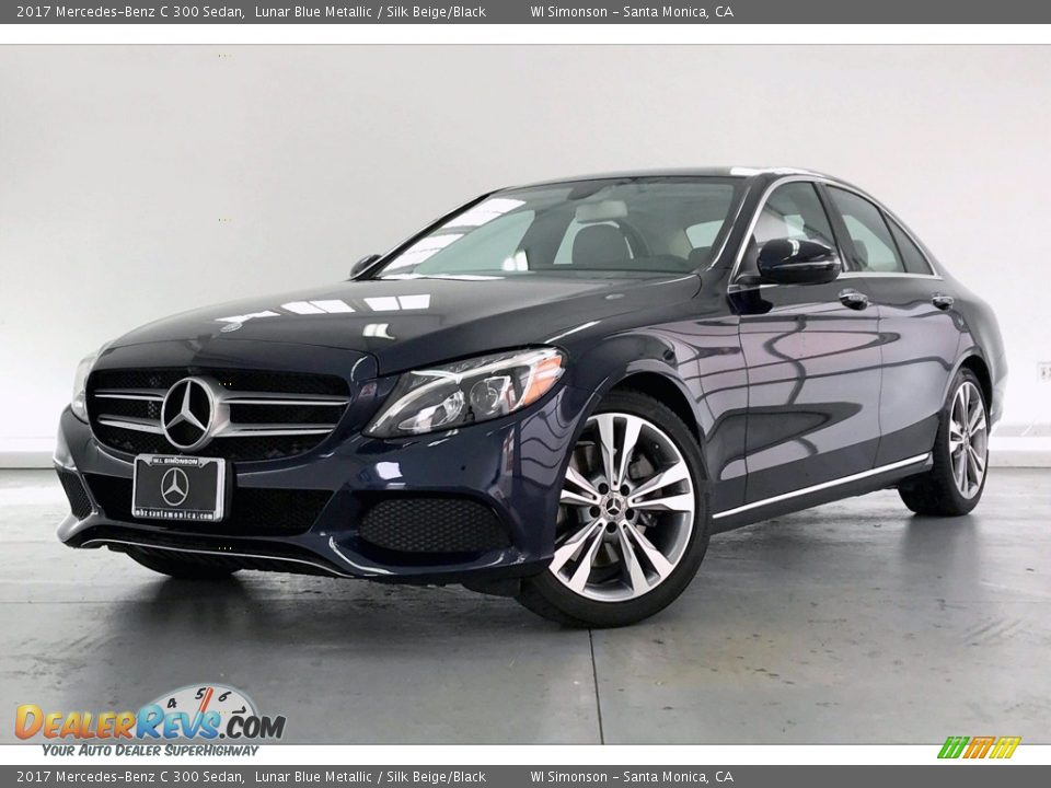 2017 Mercedes-Benz C 300 Sedan Lunar Blue Metallic / Silk Beige/Black Photo #12
