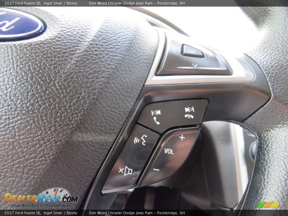 2017 Ford Fusion SE Ingot Silver / Ebony Photo #24