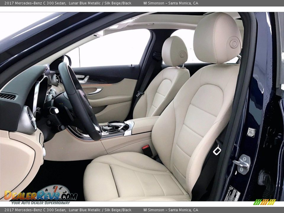 2017 Mercedes-Benz C 300 Sedan Lunar Blue Metallic / Silk Beige/Black Photo #14