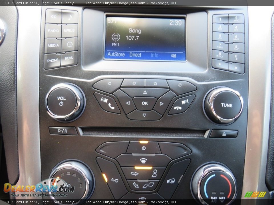 2017 Ford Fusion SE Ingot Silver / Ebony Photo #26