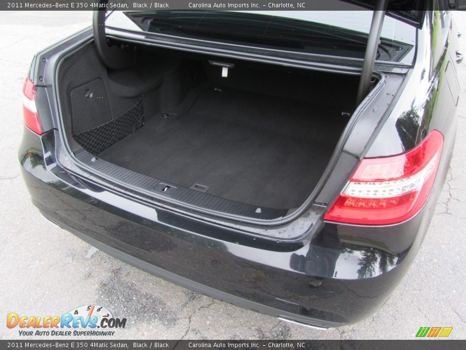 2011 Mercedes-Benz E 350 4Matic Sedan Black / Black Photo #20