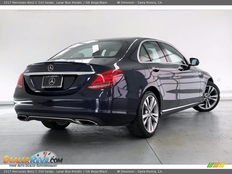2017 Mercedes-Benz C 300 Sedan Lunar Blue Metallic / Silk Beige/Black Photo #16