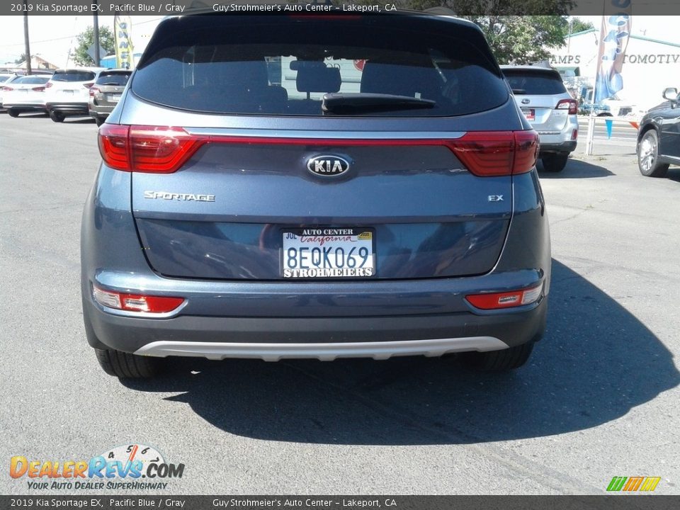 2019 Kia Sportage EX Pacific Blue / Gray Photo #4