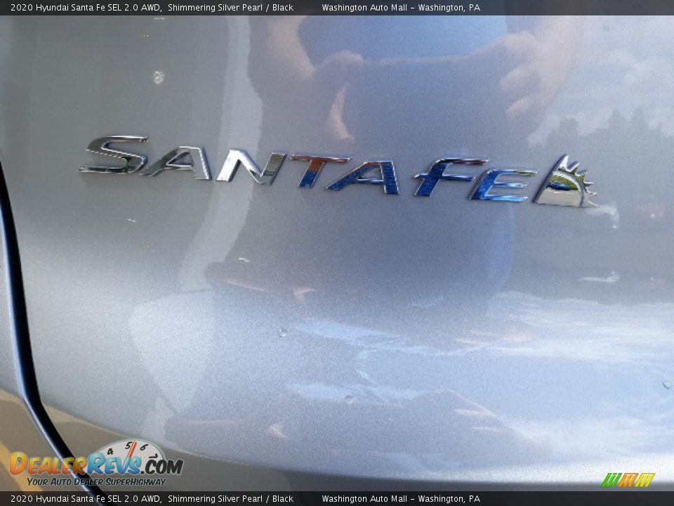 2020 Hyundai Santa Fe SEL 2.0 AWD Shimmering Silver Pearl / Black Photo #30