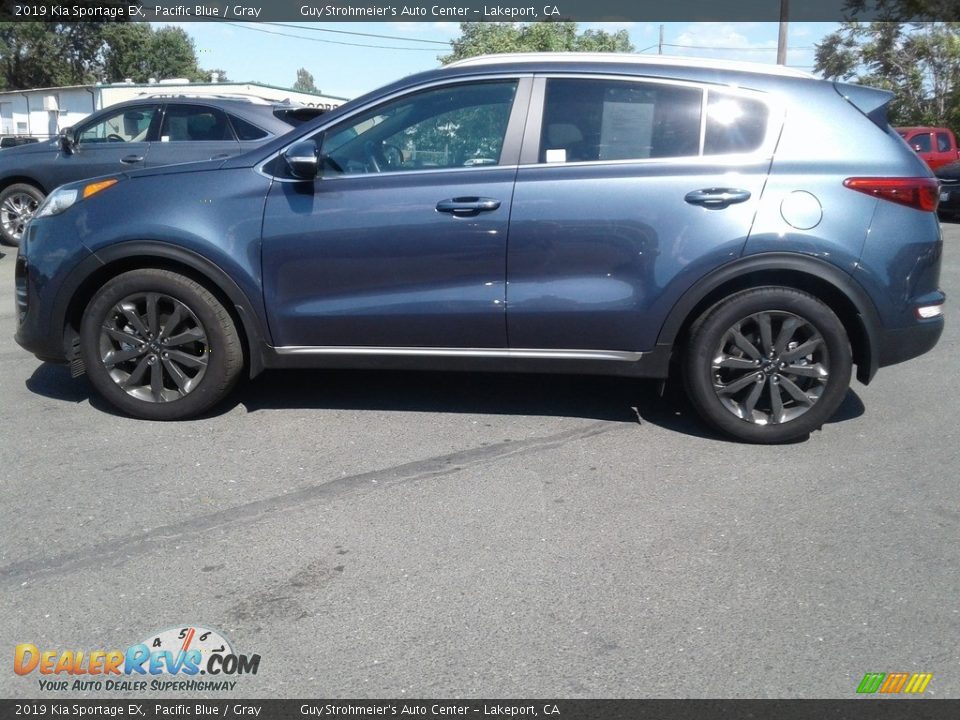 2019 Kia Sportage EX Pacific Blue / Gray Photo #7