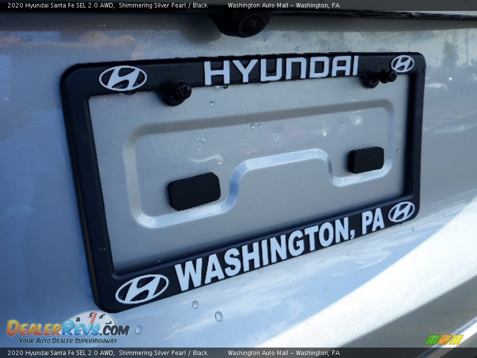 2020 Hyundai Santa Fe SEL 2.0 AWD Shimmering Silver Pearl / Black Photo #31