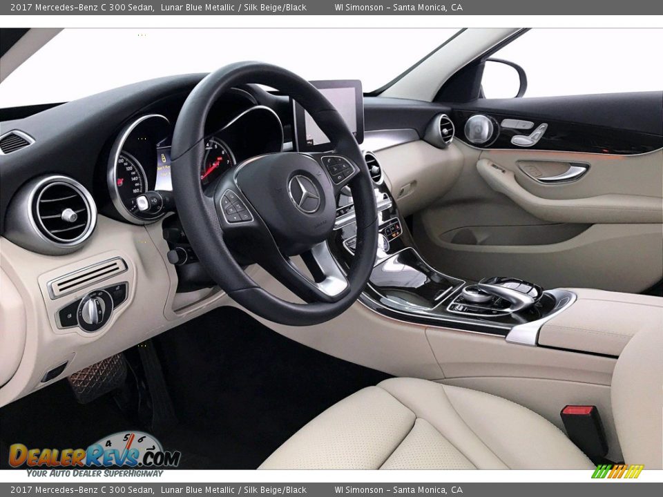 2017 Mercedes-Benz C 300 Sedan Lunar Blue Metallic / Silk Beige/Black Photo #22