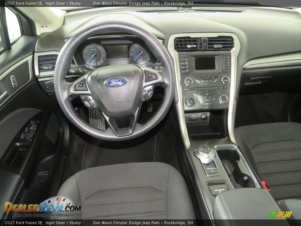 2017 Ford Fusion SE Ingot Silver / Ebony Photo #35