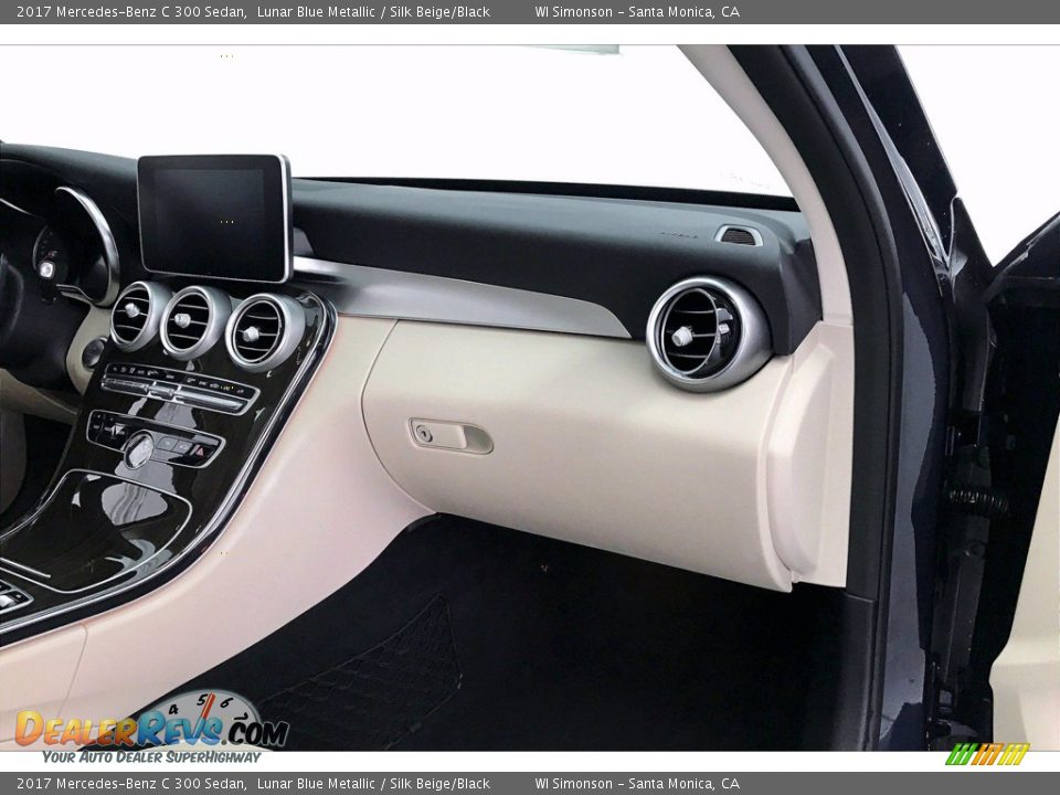 2017 Mercedes-Benz C 300 Sedan Lunar Blue Metallic / Silk Beige/Black Photo #28