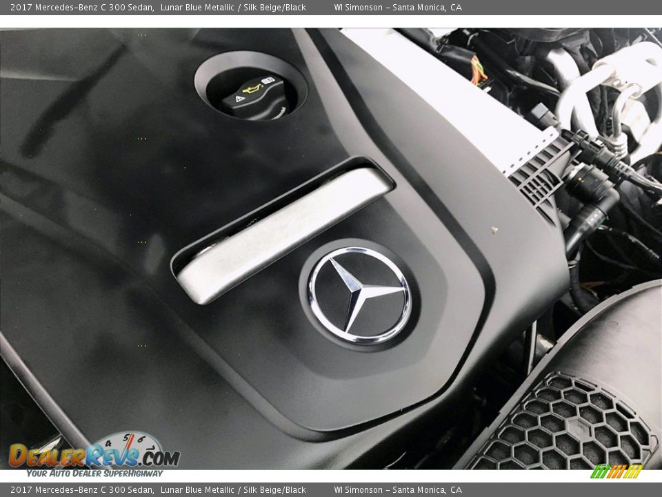 2017 Mercedes-Benz C 300 Sedan Lunar Blue Metallic / Silk Beige/Black Photo #31