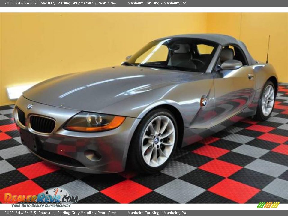 2003 BMW Z4 2.5i Roadster Sterling Grey Metallic / Pearl Grey Photo #3