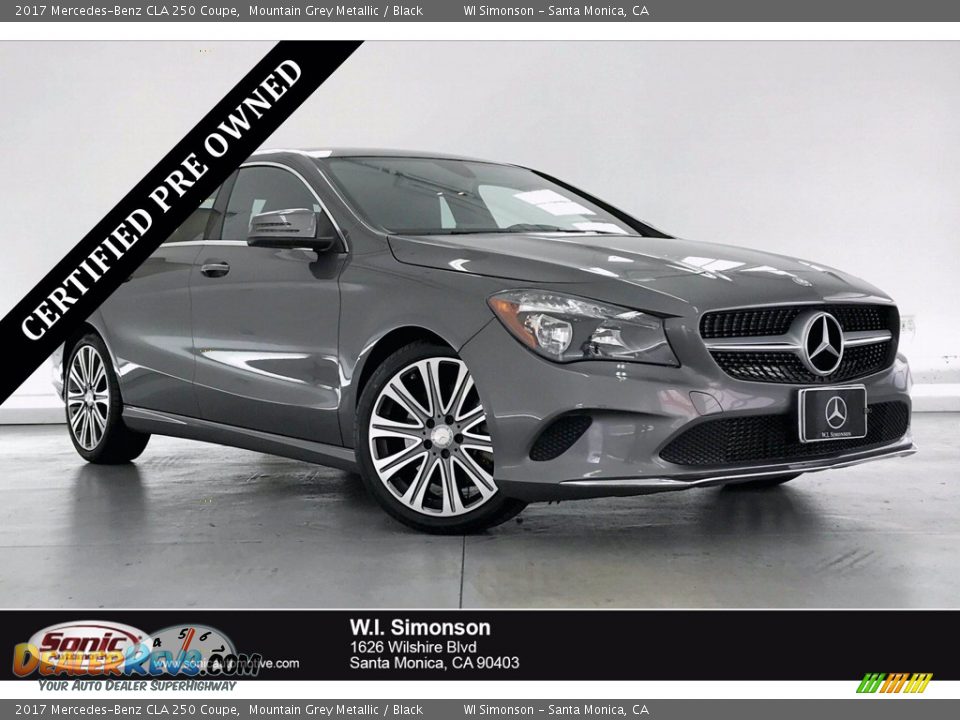 2017 Mercedes-Benz CLA 250 Coupe Mountain Grey Metallic / Black Photo #1