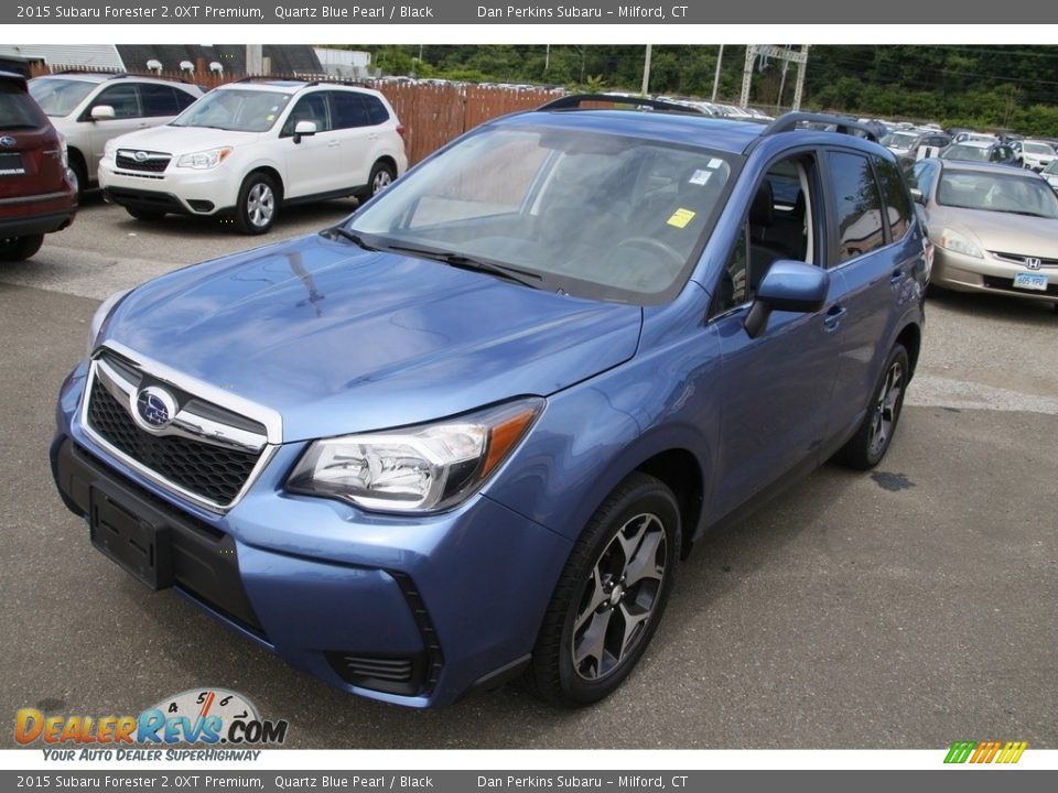 2015 Subaru Forester 2.0XT Premium Quartz Blue Pearl / Black Photo #1