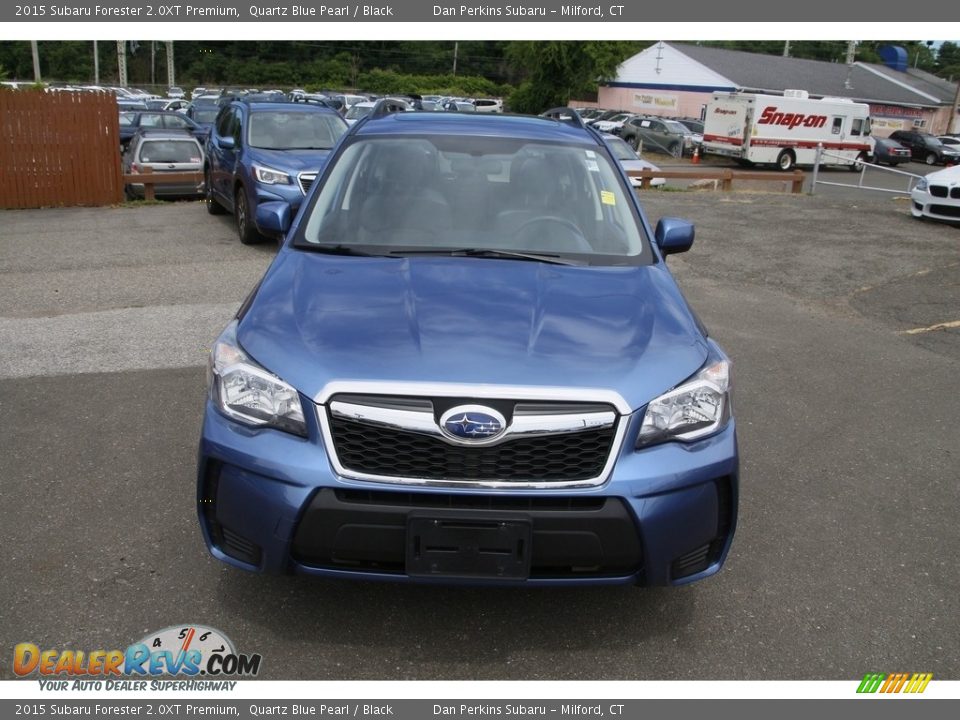 2015 Subaru Forester 2.0XT Premium Quartz Blue Pearl / Black Photo #2