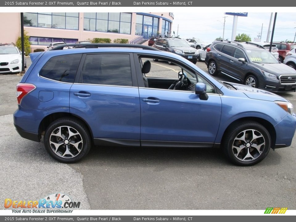 2015 Subaru Forester 2.0XT Premium Quartz Blue Pearl / Black Photo #4