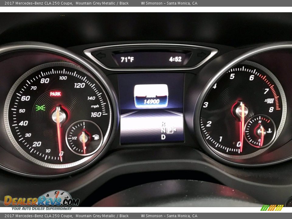 2017 Mercedes-Benz CLA 250 Coupe Mountain Grey Metallic / Black Photo #20
