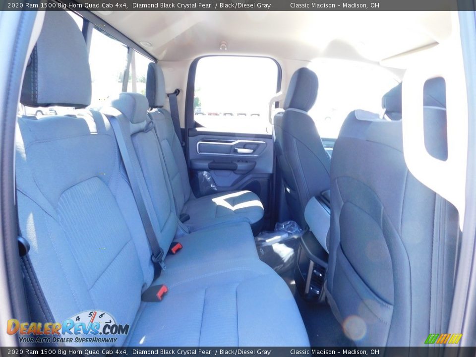 2020 Ram 1500 Big Horn Quad Cab 4x4 Diamond Black Crystal Pearl / Black/Diesel Gray Photo #11